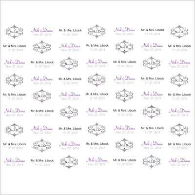 step and repeat design -wedding